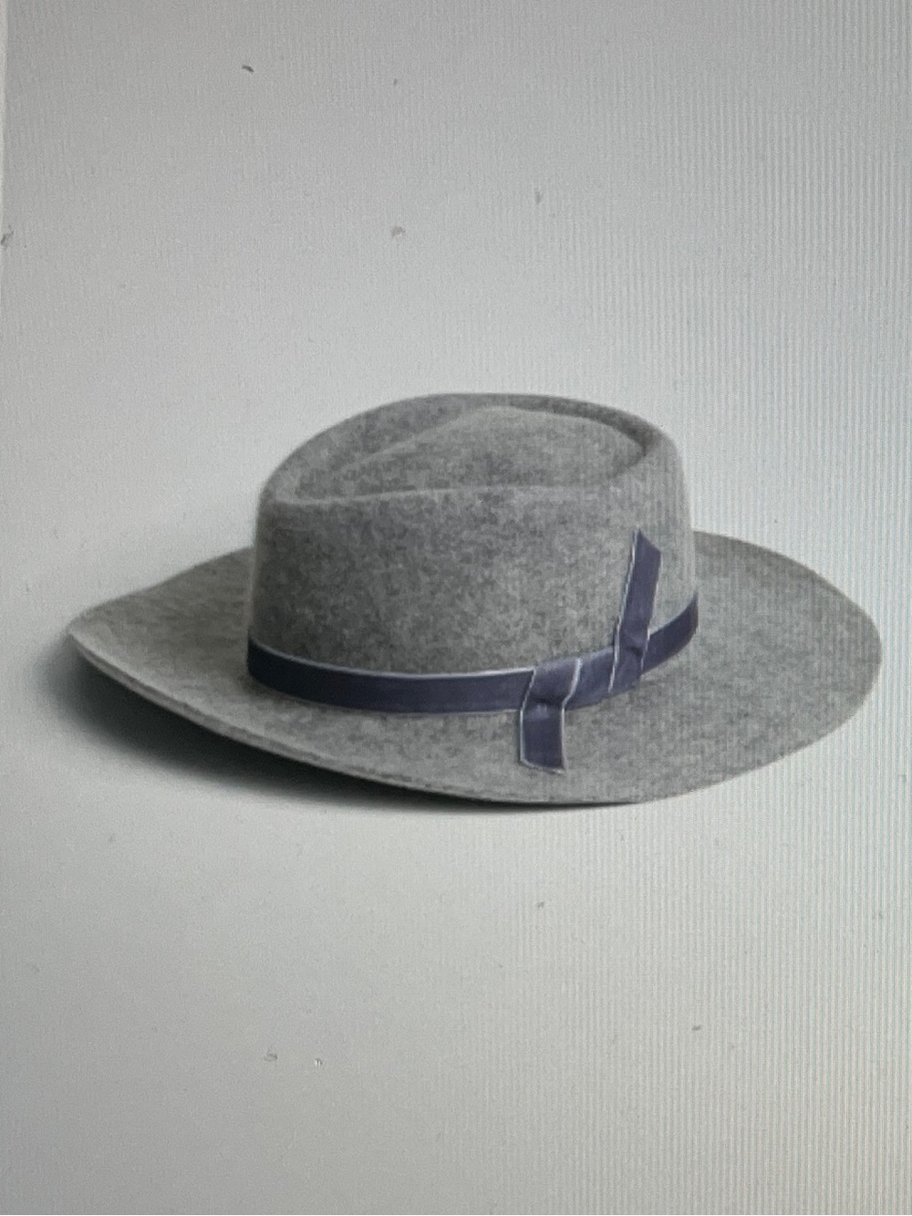 GAP Gray Wool Felt Fedora with Velvet Band NWT